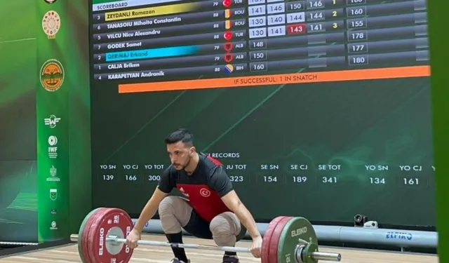 Kahramanmaraşlı Halterci Ramazan Zeydanlı Balkanlar İkincisi Oldu