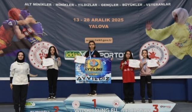 Wushu Kung Fu Türkiye Şampiyonası’nda Kahramanmaraş fırtınası esti