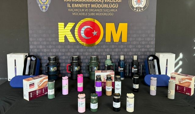 Kahramanmaraş’ta bonzai ve kaçak elektronik ürünler ele geçirildi