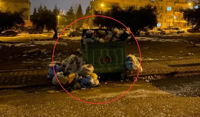 Kahramanmaraş Şeyhadil Mahallesi'nde çöp tepkisi