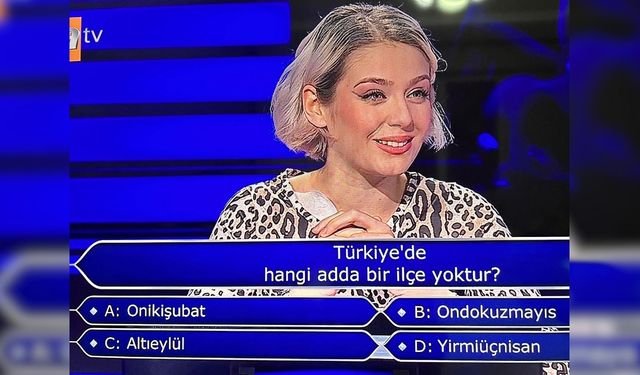 Kahramanmaraş’ın ilçesi Milyoner sorusu oldu!