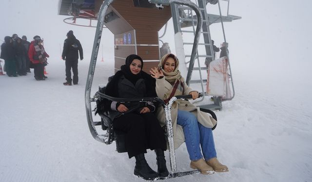 Kahramanmaraş’ın kış cenneti Yedikuyular doldu taştı
