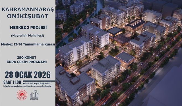 Kahramanmaraş’ta 290 Konutun Kurası Başladı