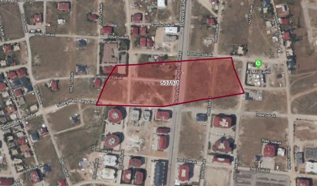 Kahramanmaraş'ta 49 milyon TL değerinde, 28 bin metrekare arsa icradan satışta