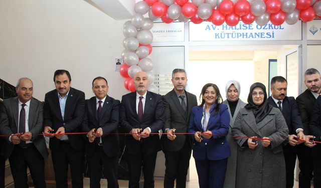 Kahramanmaraş’ta Av. Halise Özkul anısına yeni kütüphane açıldı