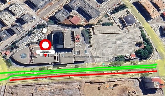 Kahramanmaraş’ta Azerbaycan Bulvarı geçici olarak trafiğe kapatılıyor