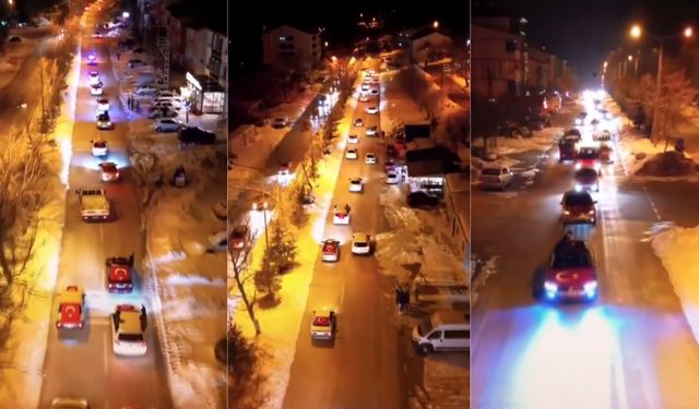 Kahramanmaraş’ta bayrağa yapılan saygısızlığa yüzlerce araçla yanıt