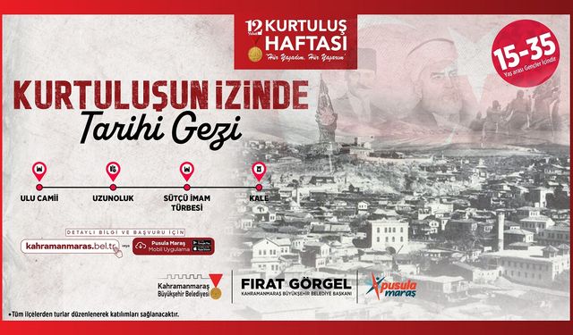 Kahramanmaraş’ta gençlere özel 12 Şubat temalı gezi programı