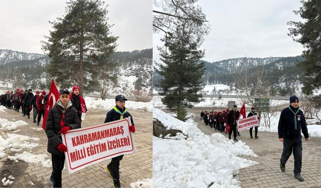 Kahramanmaraş’ta izcilerden Sarıkamış’a vefa yürüyüşü