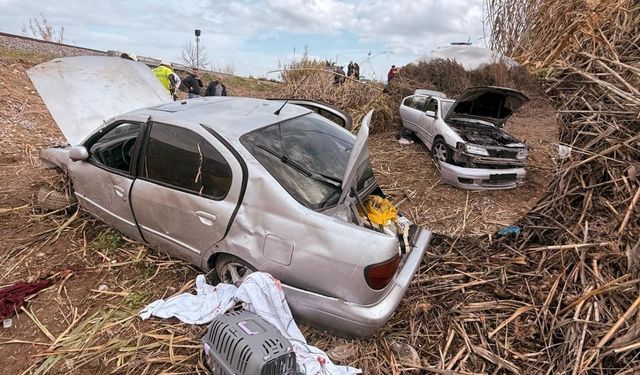 Nazilli’de şarampole devrilen otomobilde 2 kişi ağır yaralandı