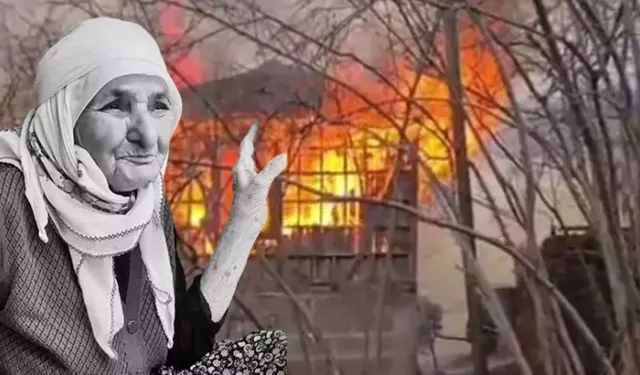 88 Yaşındaki Kadın Serenderdeki Yangında Can Verdi