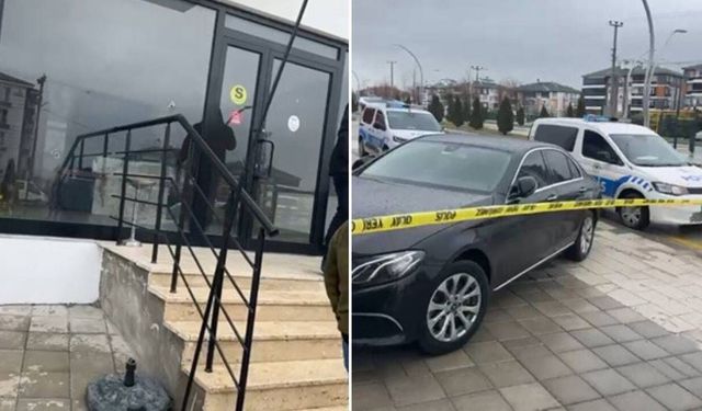 Emlak Ofisine Silahlı Saldırı: Kurşunlar Cip ve Camlara İsabet Etti