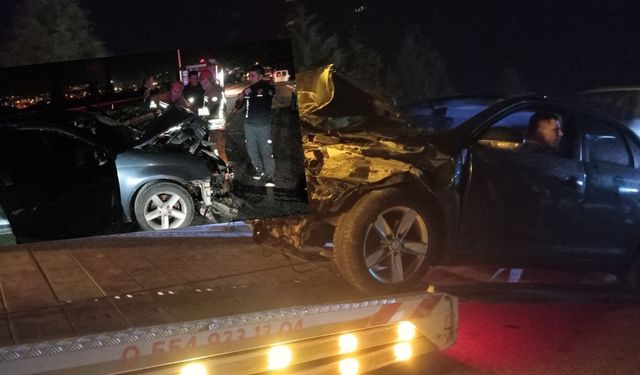 Hurdaya dönen araçtan burnu bile kanamadan çıktı