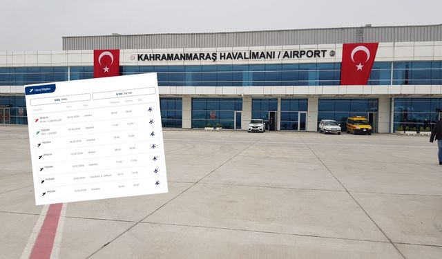 Kahramanmaraş Havalimanı’nda güneşli havada iptal krizi