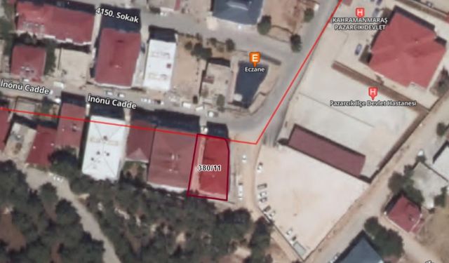 Kahramanmaraş Pazarcık’ta icradan satılık mesken