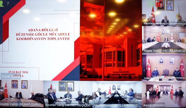 Kahramanmaraş ve Çevre İllerde Düzensiz Göç İçin Kritik Toplantı