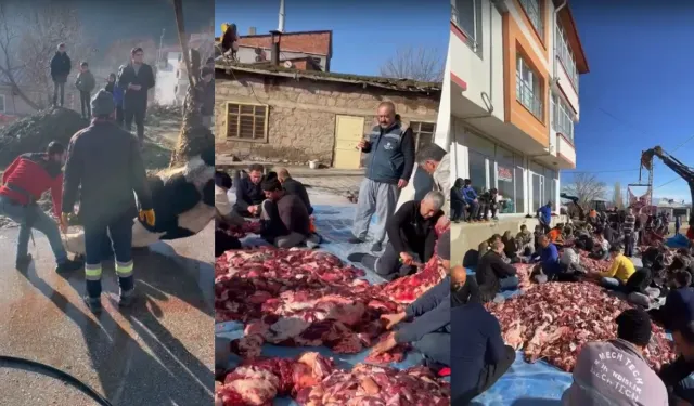 Kahramanmaraş'ta 11 Büyükbaş Kurban Mahalleye Pay Edildi