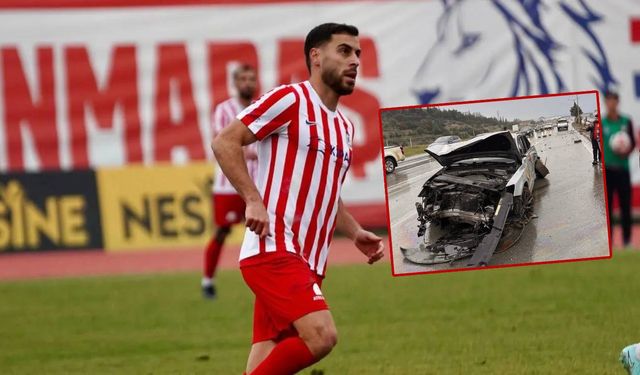 Kahramanmaraş İstiklalspor’un gol kralı Kemal Rüzgar trafik kazası geçirdi