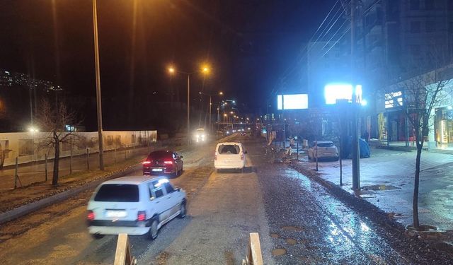 Kahramanmaraş’ta yol çökme riskine karşı çalışma