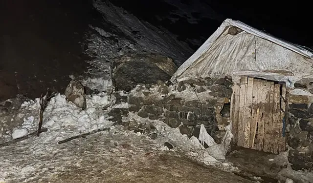 Köy Ağılına Kaya Düştü, 20 Küçükbaş Hayvan Telef Oldu