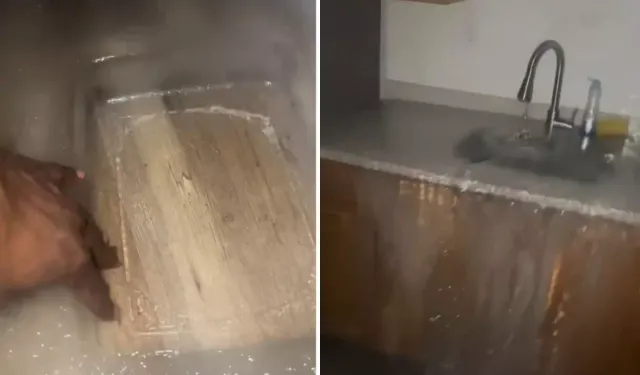 Musluğu Açık Unutan Ev Sahibi Şokta: Tüm Ev Buz Tuttu