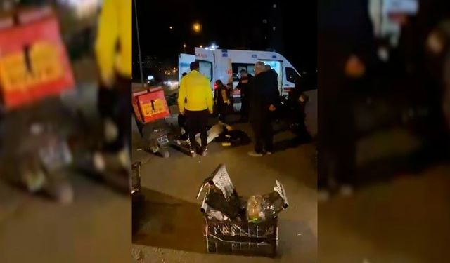 Onikişubat’ta iki motosiklet kafa kafaya çarpıştı, sürücüler yola savruldu