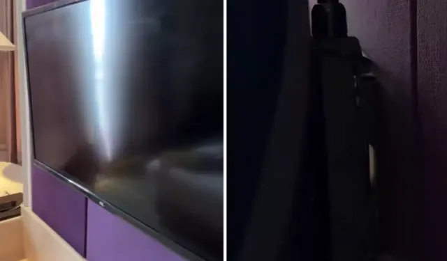 Otel Odasındaki Televizyonun Arkasından Gizli Kamera Çıktı