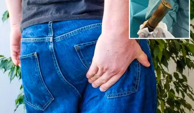 Şiddetli ağrıyla hastaneye giden adamın makatından 100 yıllık top mermisi çıktı