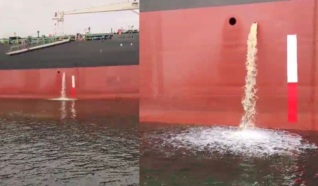 Yalova açıklarında çevreyi kirleten gemiye ceza