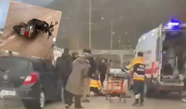 Yaya geçidinde savruldu, 77 yaşındaki yaşlı sürücü hastaneye kaldırıldı