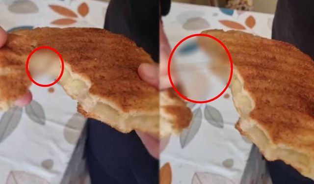Neye uğradığını şaşırdı: Bakın ekmeğin içinden ne çıktı
