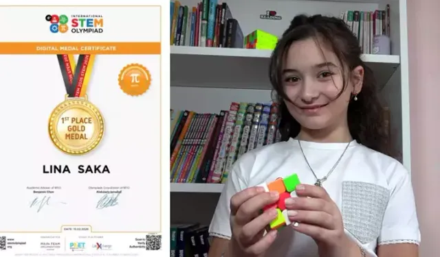 10 yaşındaki Lina, matematikte dünya birincisi oldu
