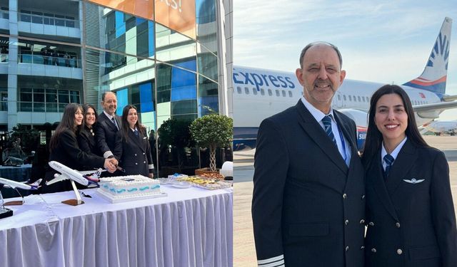 42 yıllık pilot gökyüzüne kızıyla veda etti yolcular alkışladı