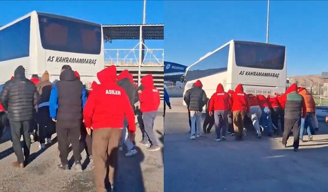 Aksaray deplasmanına giden İstiklalspor taraftarlarının otobüsü arızalandı