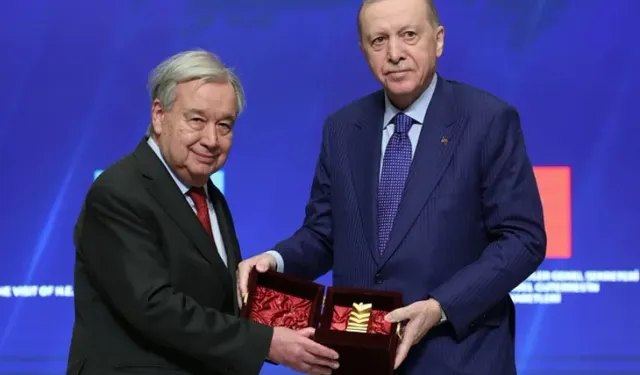 BM Genel Sekreteri Guterres’e Atatürk Uluslararası Barış Ödülü Takdim Edildi