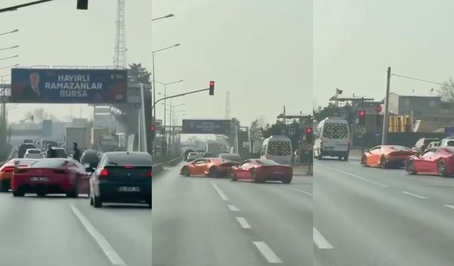 Bursa’da Lamborghini ve Ferrari sürücülerine 100 bin TL ceza