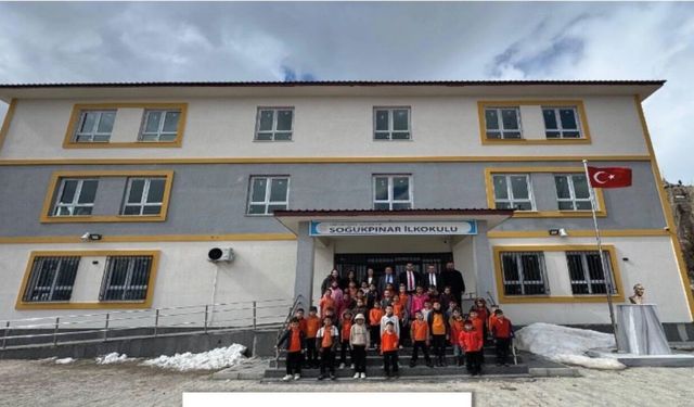 Çağlayancerit’te 8 derslikli Soğukpınar İlkokulu eğitim-öğretime başladı