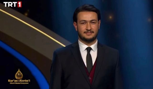Kahramanmaraşlı Hafız Çelik, TRT Yarışmasında çeyrek final birincisi oldu