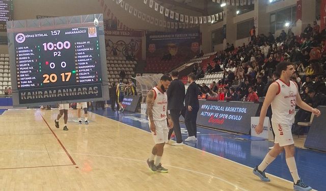 Kahramanmaraş İstiklalspor Ankaragücü maçında ilk yarı sonucu