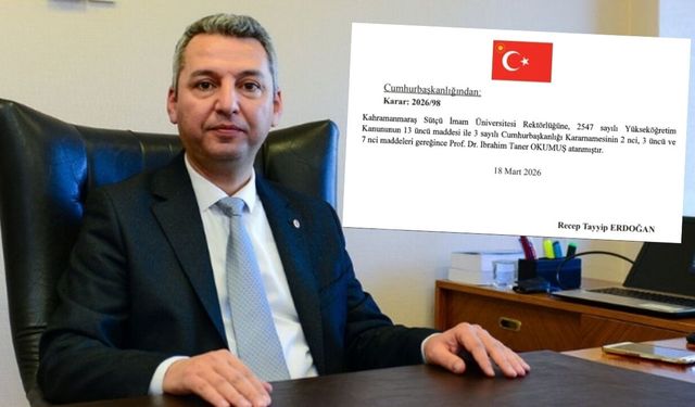 Kahramanmaraş Sütçü İmam Üniversitesi’nin yeni rektörü Prof. Dr. İbrahim Taner Okumuş kimdir?