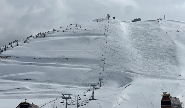 Kahramanmaraş'ın yüksekleri Mart karıyla beyaza büründü