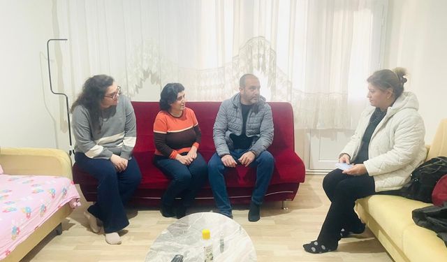 Kahramanmaraşlı depremzede aileye Menemen’de destek