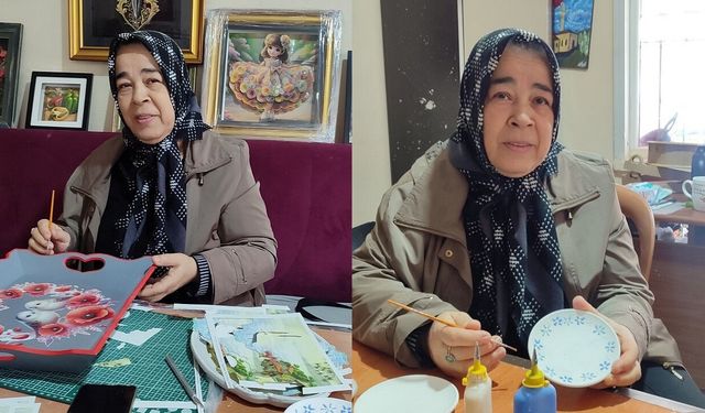 Kahramanmaraşlı kadın kurslarda ürettiğiyle örnek oldu