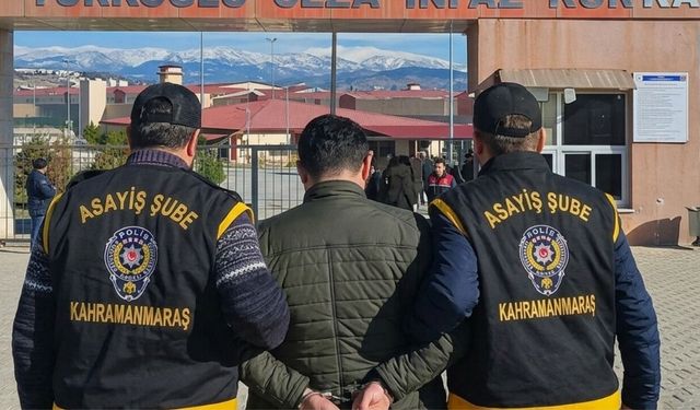 Kahramanmaraş’ta 19 yıl hapisle aranan şahıs polisten kaçamadı!