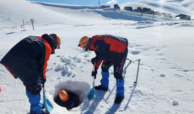Kahramanmaraş’ta AFAD koordinasyonunda çığ tatbikatı