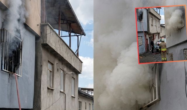 Kahramanmaraş'ta alevler evi sardı! İtfaiye son anda yetişti