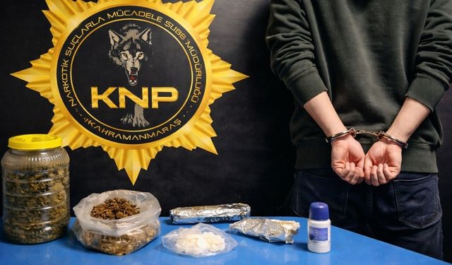 Kahramanmaraş’ta bonzai ve metamfetamin yakalandı! 1 kişi tutuklandı