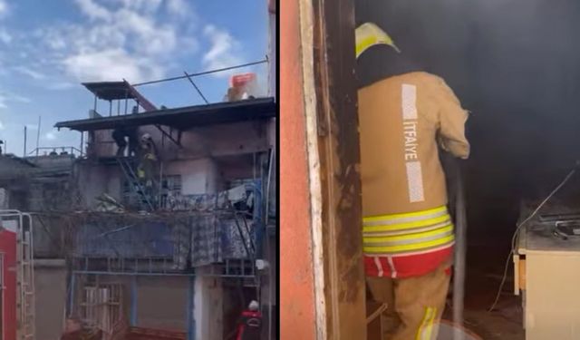 Kahramanmaraş’ta Ev Alev Aldı