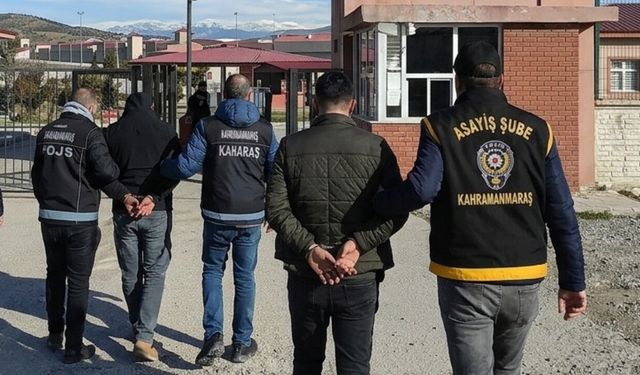 Kahramanmaraş'ta kesinleşmiş hapis cezası olanlar cezaevine gönderildi