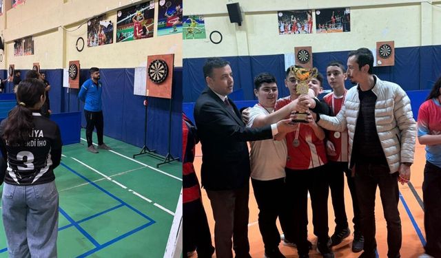 Kahramanmaraş’ta okul sporları dart yıldız müsabakaları tamamlandı